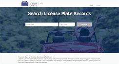 Desktop Screenshot of license-plate-look-up.net